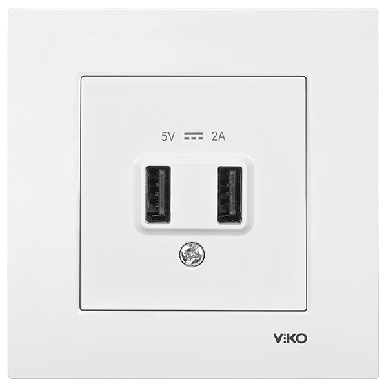 Viko%20Karre%20Clean%20USB%20Şarj%20Prizi%205V-2A%20Krem